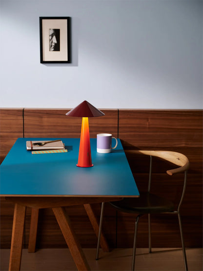 Tipsy - Large - Portable Lamp - Rusty Red/Orange | Fine Lumens