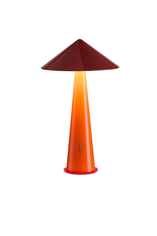 Tipsy - Large - Portable Lamp - Rusty Red/Orange | Fine Lumens