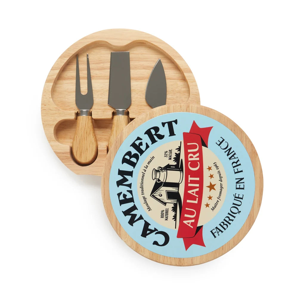 Cheese board with tools - Camembert blue | Balvi
