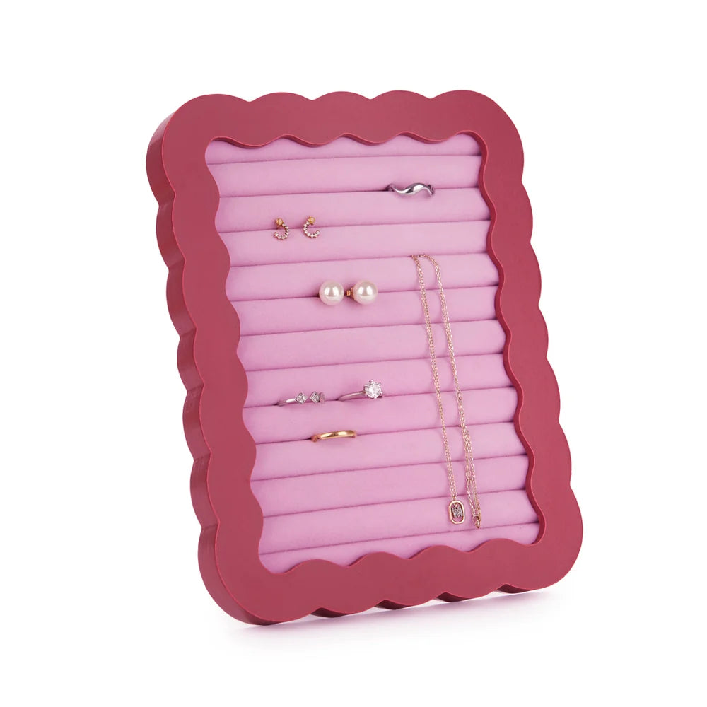 Wiggly Jewelry Display Frame - Pink | Balvi