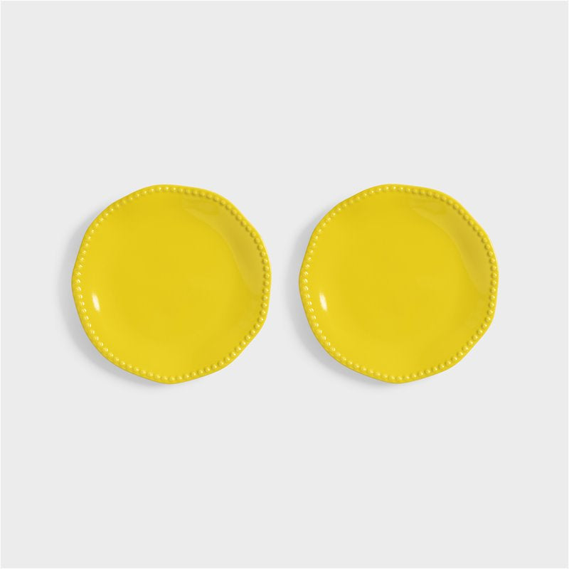 Plate perle yellow - set van 2 | &Klevering - de inKijk
