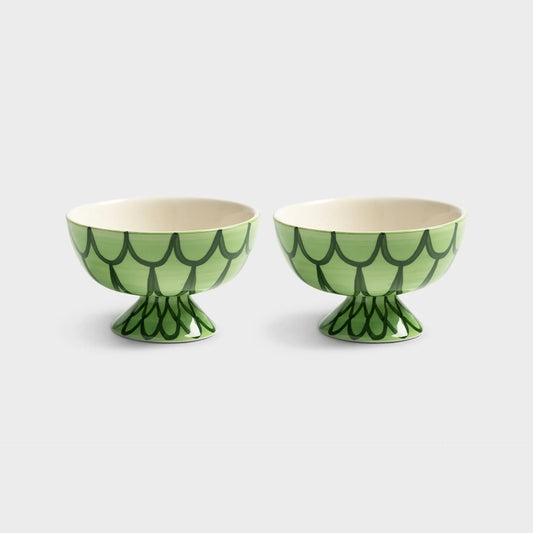 Bowl Sirène - Green - Set of 2 | &Klevering