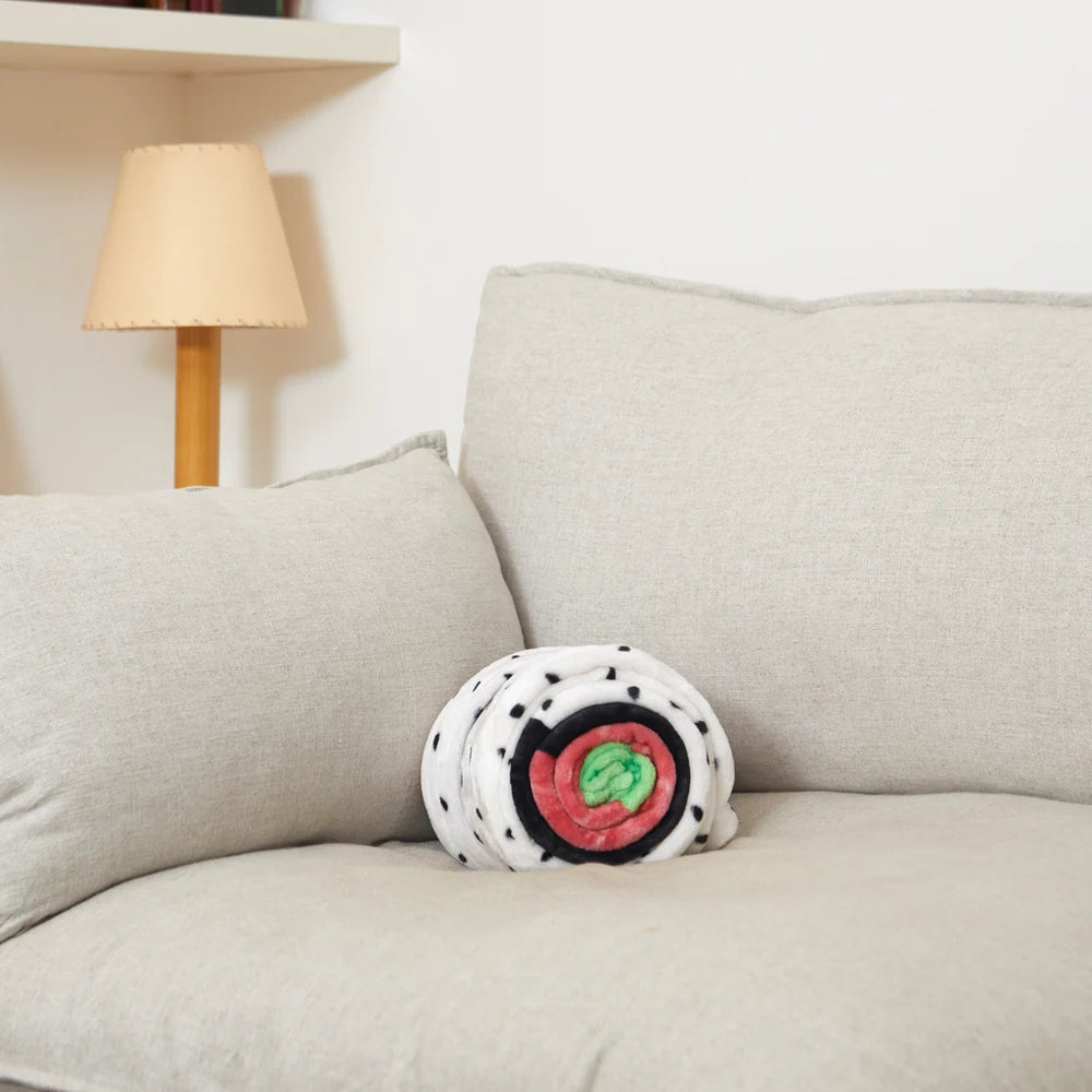 Urumaki Cushion & Blanket - White | Balvi