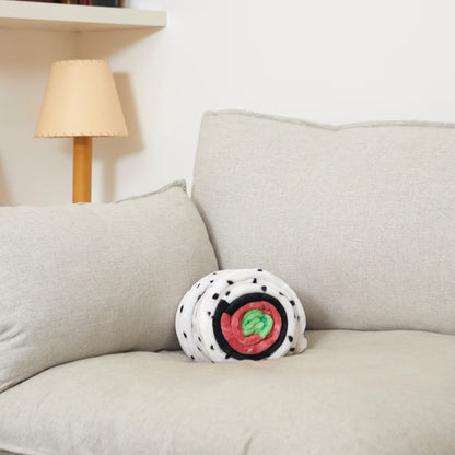 Urumaki Cushion & Blanket - White | Balvi