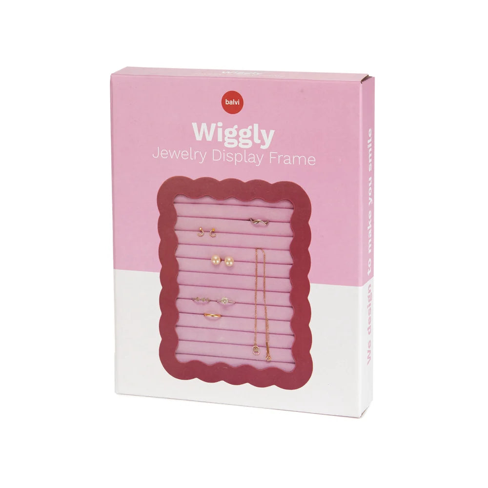 Wiggly Jewelry Display Frame - Pink | Balvi