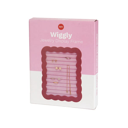 Wiggly Jewelry Display Frame - Pink | Balvi