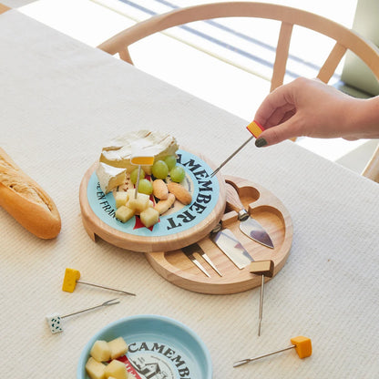 Cheese board with tools - Camembert blue | Balvi