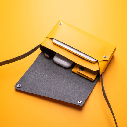 S Bag - Yellow Eclipse - Recyled Leather | LEMUR