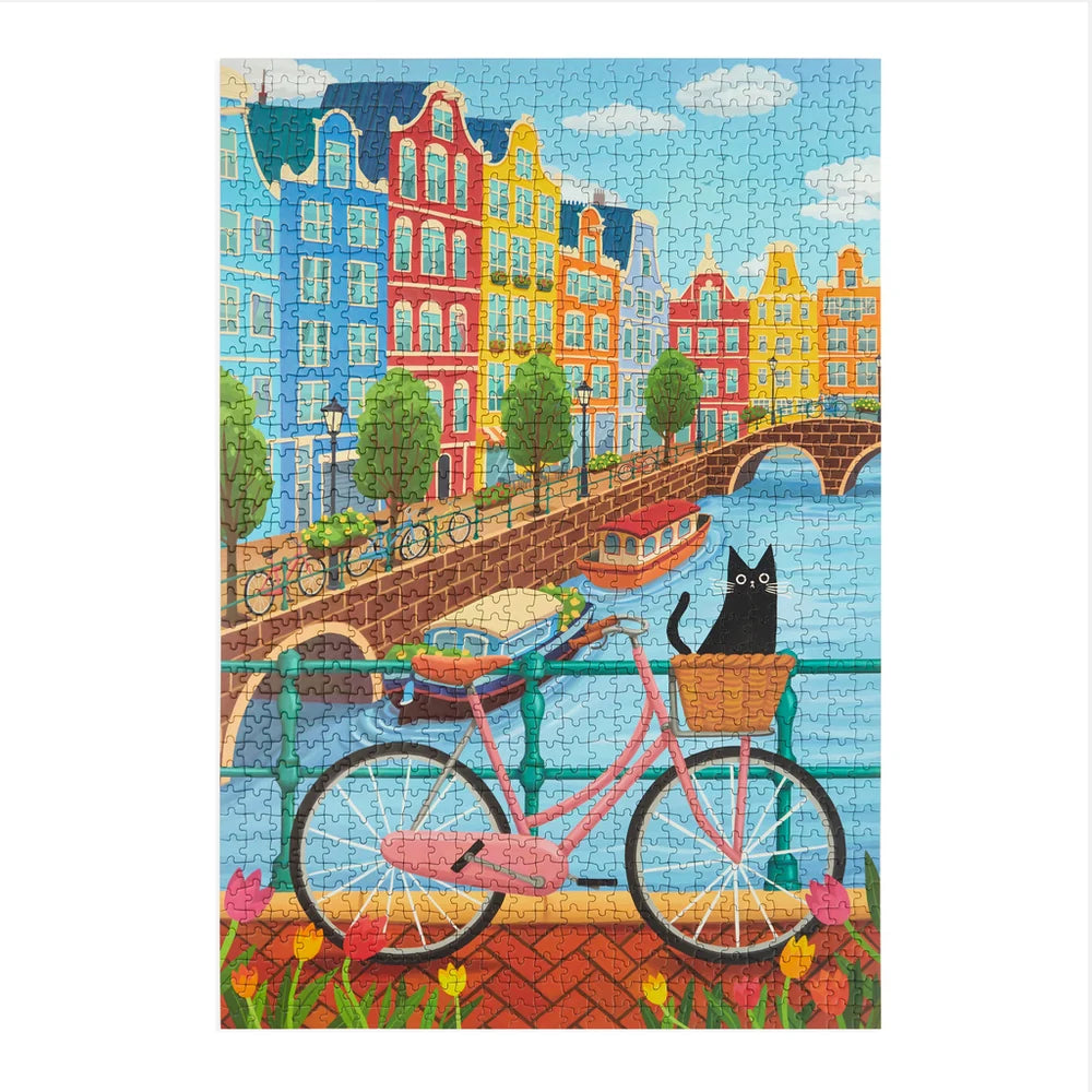Puzzle Bike Ride in Amsterdam - 1000 pcs. | Balvi