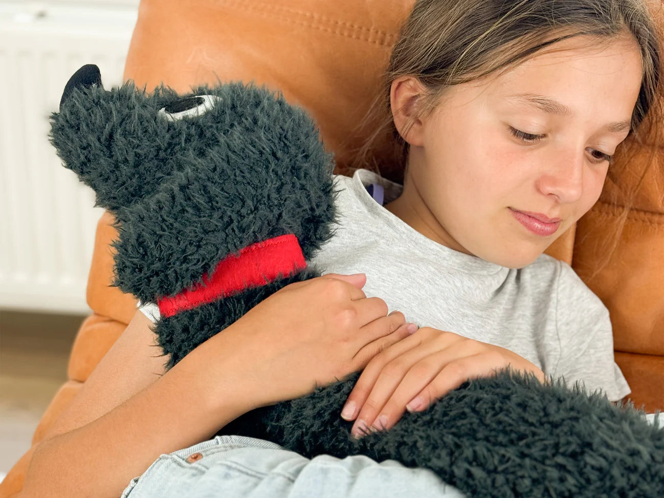 Hot Water Bottle Fluffy Sausage Dog | Bitten design