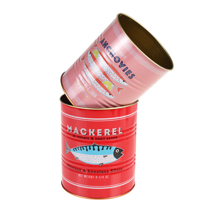 Medium storage tins - set of 2 - fish | Rex
