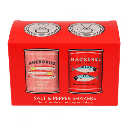 Tin salt and pepper shakers - fish | Rex