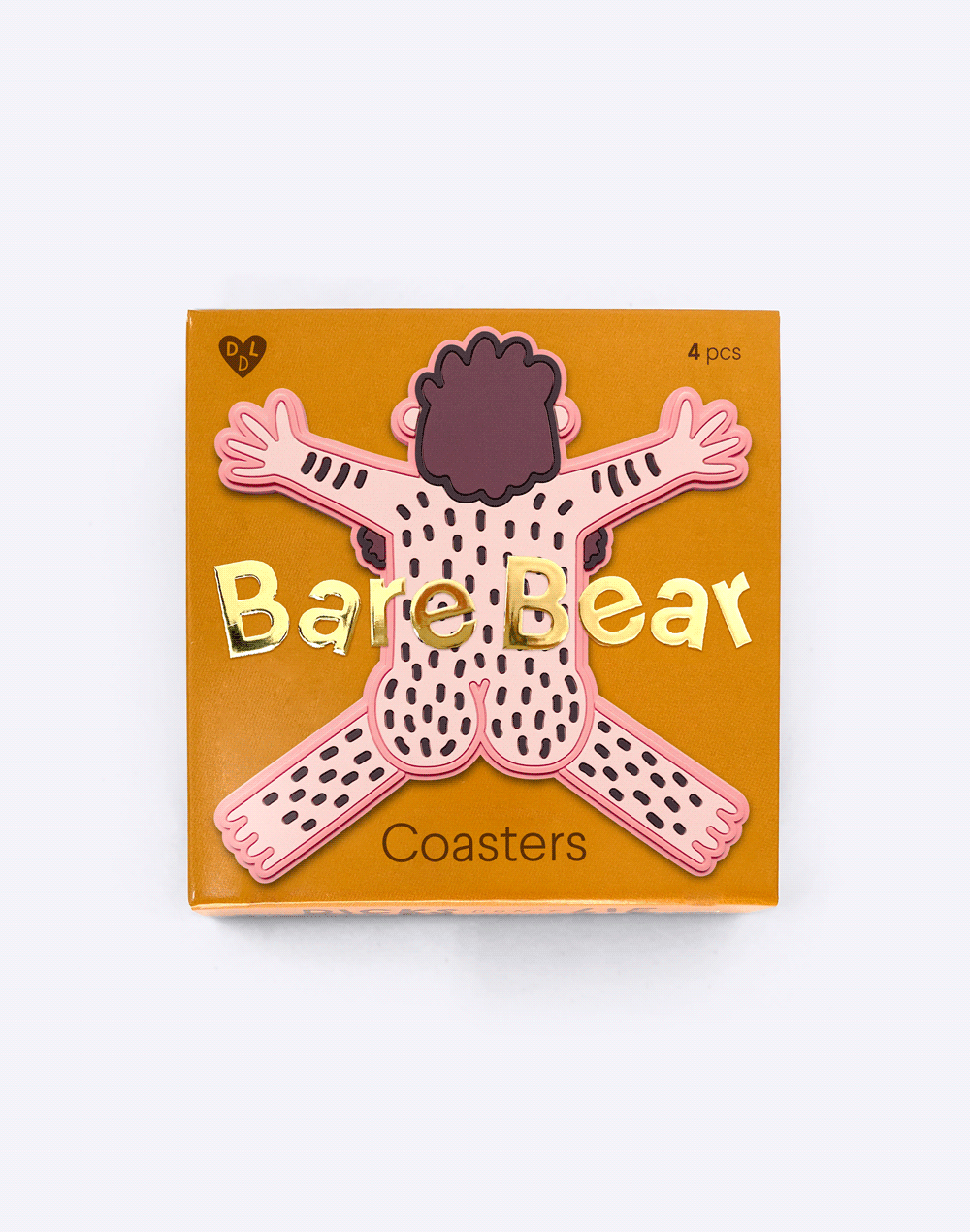 Onderzetters – Box of 4 Bare Bears | Dicks don't Lie