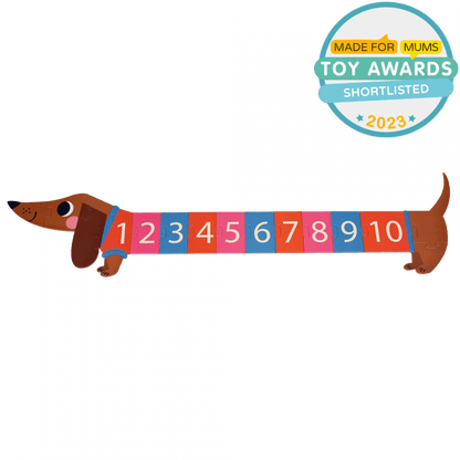 Number floor puzzle (16 pieces) - Sausage Dog | Rex