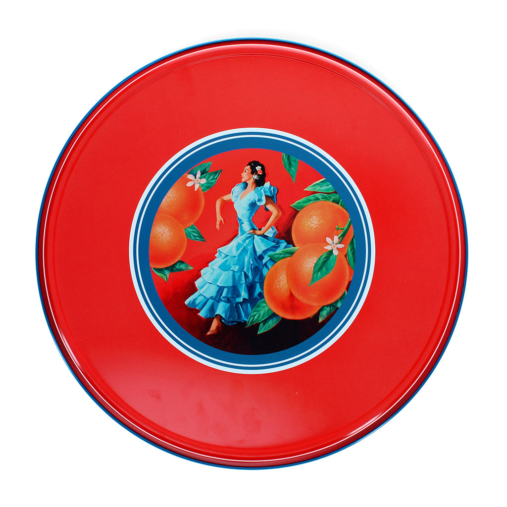 Round metal serving tray - cerveza español | Rex