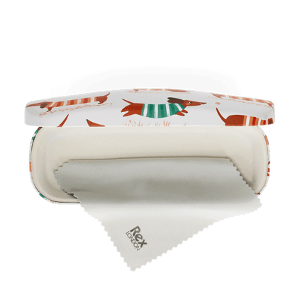Glasses case & cleaning cloth - Sausage Dog | Rex