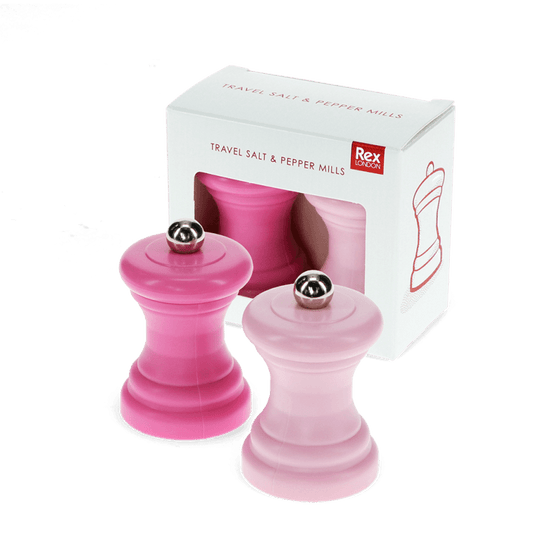 Travel salt & pepper mill set - Pink | Rex