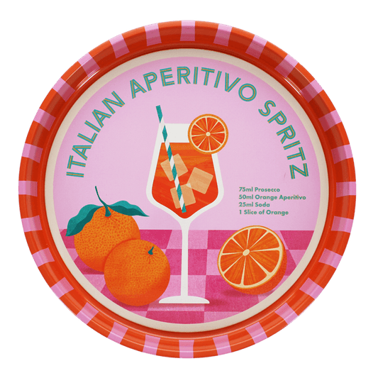 Round metal serving tray - Aperitivo Spritz | Rex