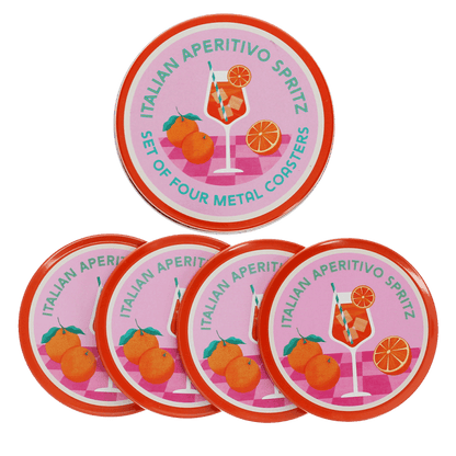 Metal coasters (set of 4) - Aperitivo Spritz | Rex