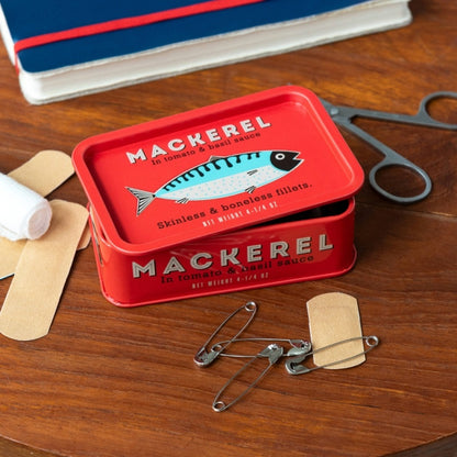 Mini Storage Tin with Lid - Mackerel | Rex