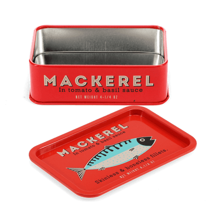 Mini Storage Tin with Lid - Mackerel | Rex