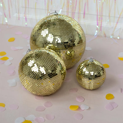 Disco Ball - 10 cm - Gold | Rex
