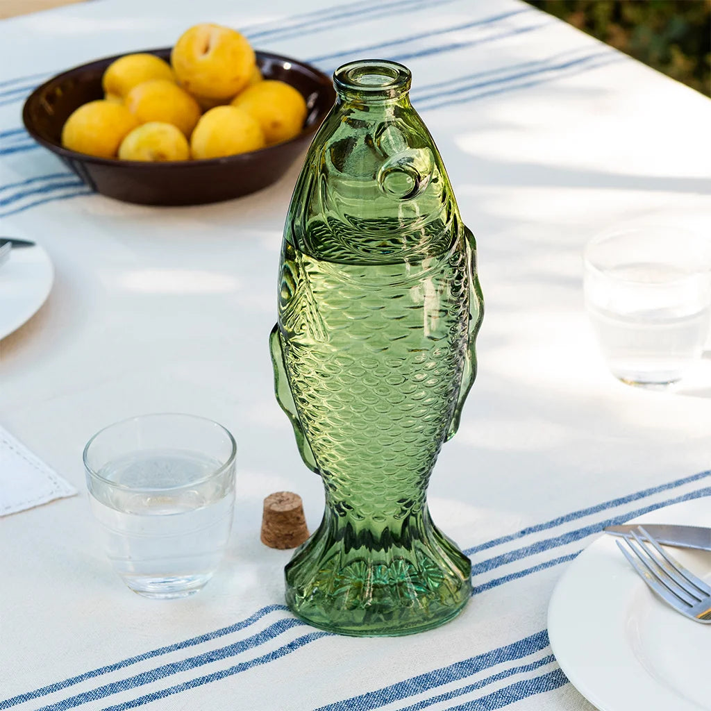 Glass Bottle Green Fish | Rex