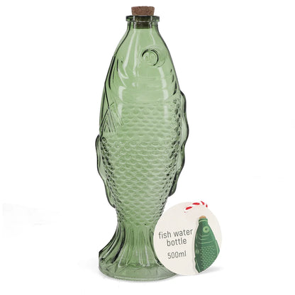 Glass Bottle Green Fish | Rex