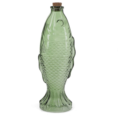 Glass Bottle Green Fish | Rex