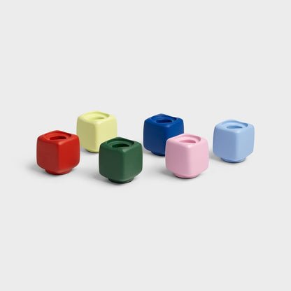 Candle holder - Chunk Green | &Klevering