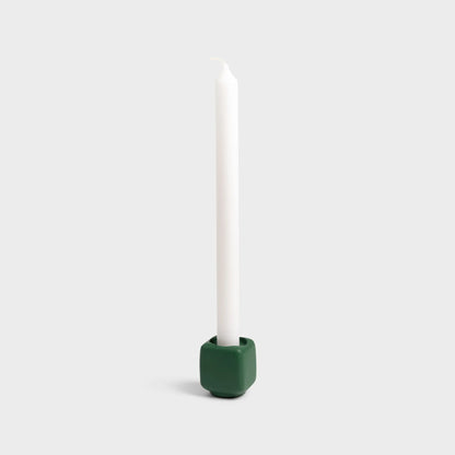 Candle holder - Chunk Green | &Klevering