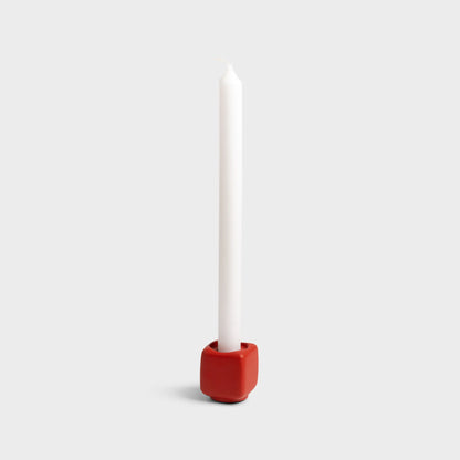 Candle holder - Chunk Red | &Klevering