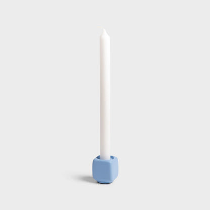 Candle holder - Chunk Light Blue | &Klevering