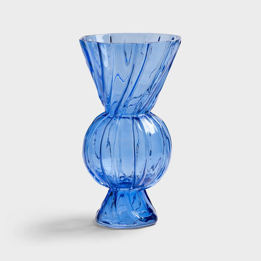 Vase Rhombic Glass - Blue | &Klevering