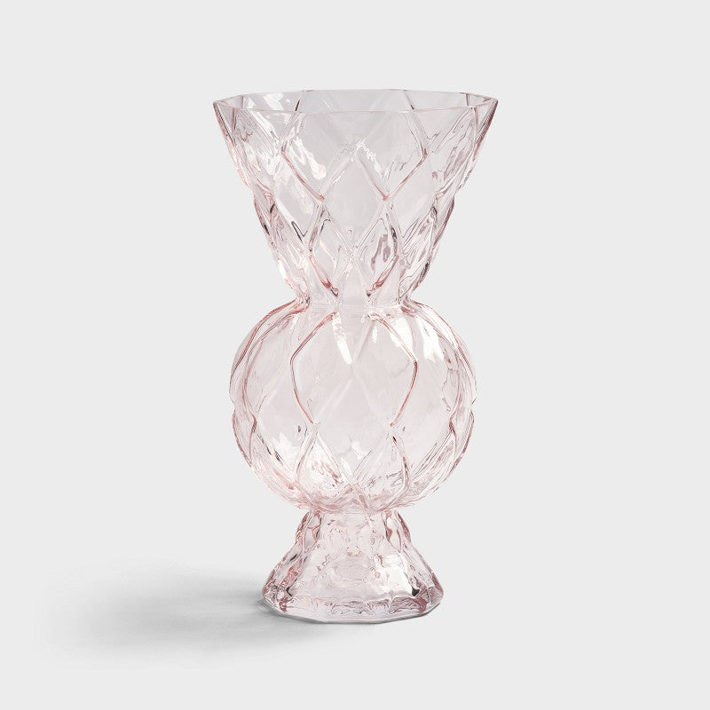 Vase Rhombic Glass - Pink | &Klevering