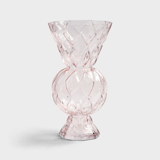 Vase Rhombic Glass - Pink | &Klevering