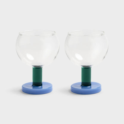 Glass Cantine - Blue - set of 2 | &Klevering