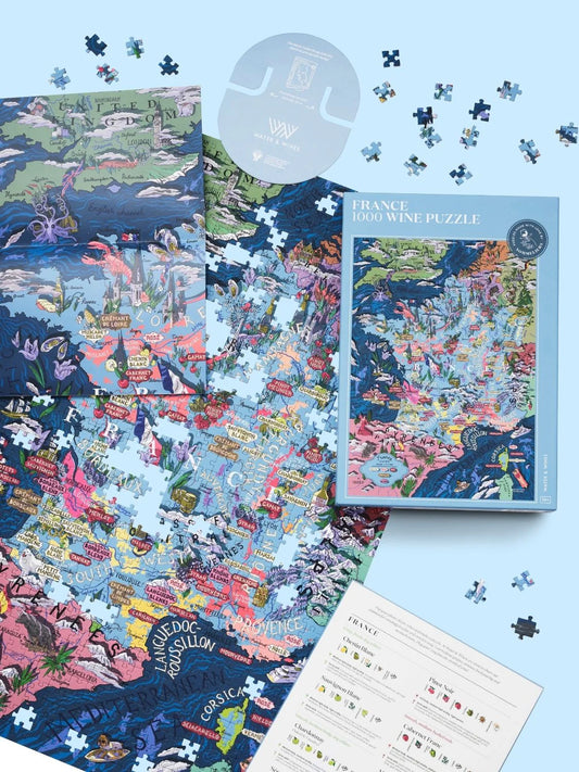 France Wine Puzzle - 1000 pieces | Water and Wines