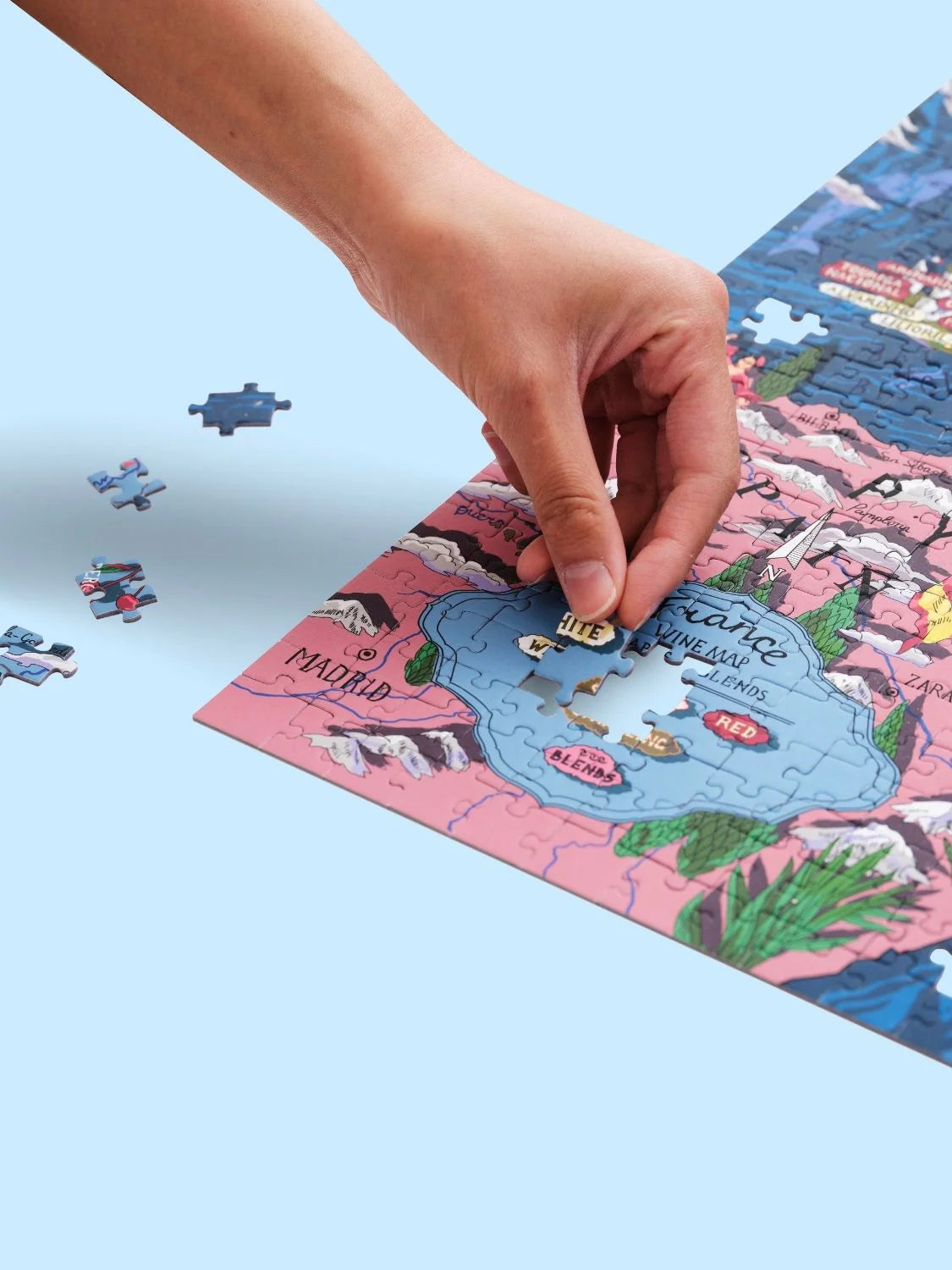 France Wine Puzzle - 1000 pieces | Water and Wines