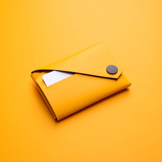 Wallet - Yellow Eclipse - Recycled Leather | LEMUR