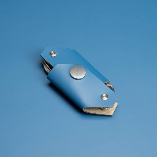 Keyfolder - Deep Sea Blue - Recyled Leather | LEMUR