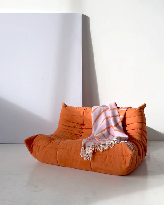 Lines Plaid - Lilac Orange | Maison Deux