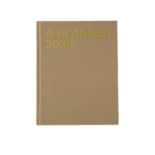 A-Planner 2026 - Beige Linen | A-Journal