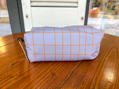 Blok etui - lila checked | De Lange Tafel - de inKijk