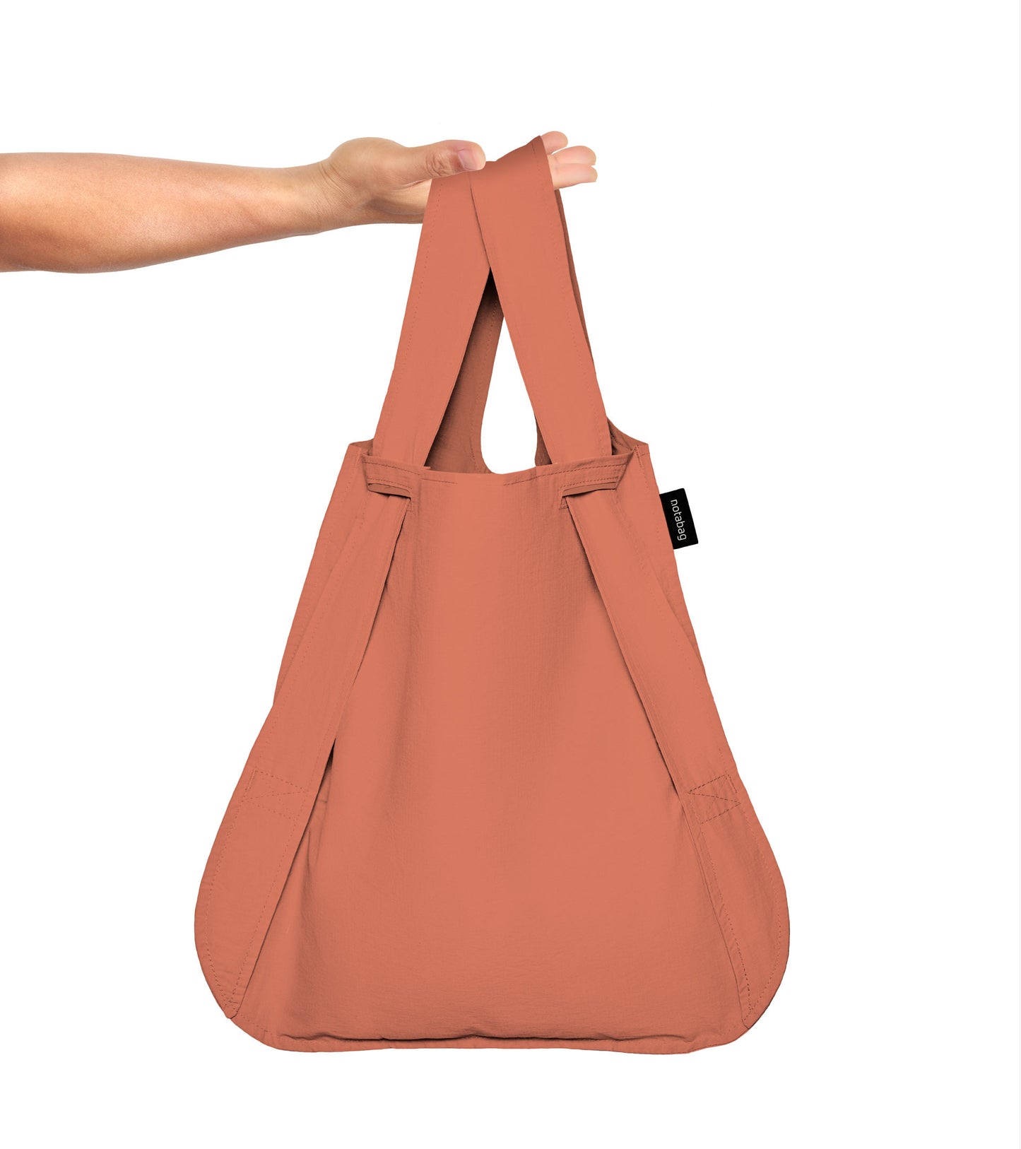 Rugzak en schoudertas in één - terracotta | Notabag recycled