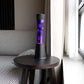 White lava lamp - black base - purple liquid - 40 cm | Fisura - de inKijk