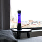 White lava lamp - black base - purple liquid - 40 cm | Fisura - de inKijk
