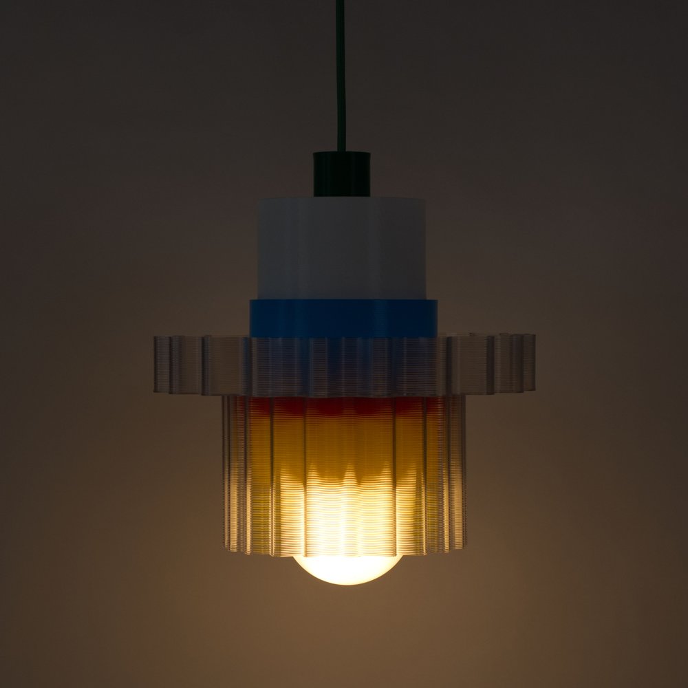 Hanglamp Gigi XL - groene kabel | Warren&Laetitia