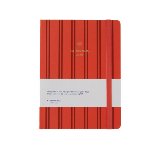 My Journal 2026 - Stripes Coral | A-Journal