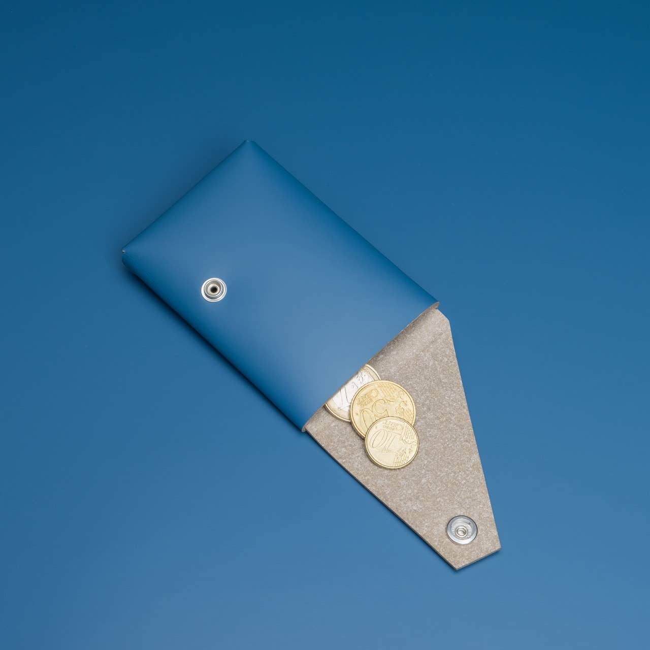 Wallet - Blue - Recycled Leather | LEMUR